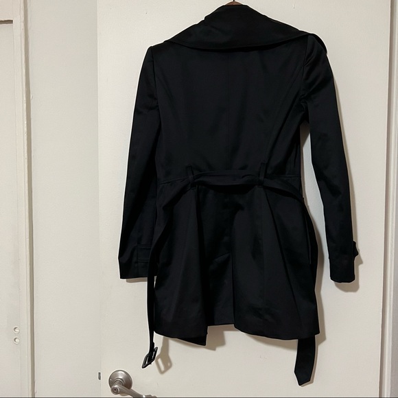 BURBERRY Black PLINCMOD55SWI Trench Coat 🧥 - Picture 3 of 12